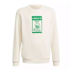 adidas | Shirts u0026 Tops | Adidas Kids Disney Kermit Organic Cotton Cream  Crew Sweatshirt Nwot | Poshmark